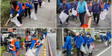 礁溪迎新年　鄉長率同百餘人上街大掃除