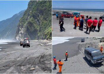 影音/25名遊客受困南澳海蝕洞 消防及海巡人員助脫困