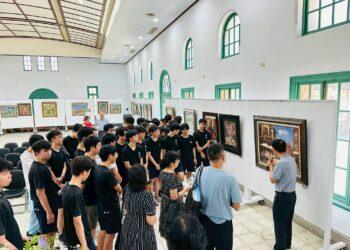 南一中退休數學老師杜瑞賢開畫展　舅舅潘麗水是國寶級畫家他從小便具天分