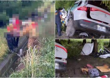 影音/宜蘭發生自撞車禍　四傷一OHCA