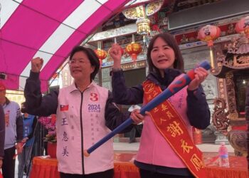 謝衣鳳車隊拜票 縣長王惠美推薦 強棒出擊