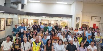 起於無心、成於熱愛 市立圖書館舉辦「墨彩築夢」王貴嬋現代水墨個展
