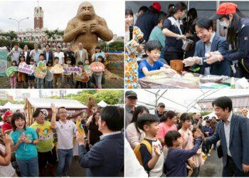 出席「凱道農玩節 Good R Good Day」　賴清德與小朋友製作麻糬