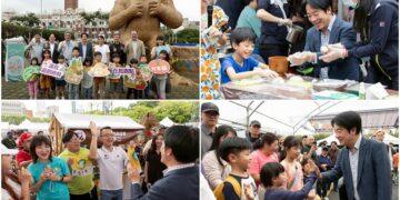 出席「凱道農玩節 Good R Good Day」　賴清德與小朋友製作麻糬