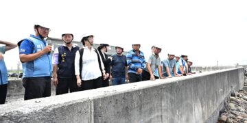 巴威颱風來襲 縣長王惠美視察大城抽水站防颱整備情形