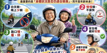 提升高齡用路安全 新北市交通局整理五大口訣守護長輩騎乘機車安全