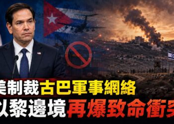 國際安全風險升溫　美制裁古巴軍事網絡、以黎邊境再爆致命衝突