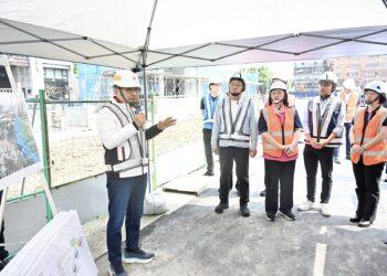 侯友宜視察永平國小地下停車場 力拚 12 月啟用解停車荒