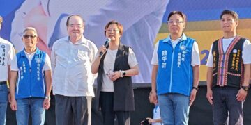 王惠美現身員林力挺 魏平政合體造勢高喊「AI正來電，核電才有電」