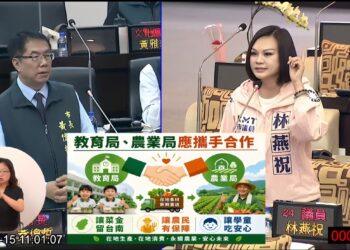 市議員林燕祝抨擊南市學校午餐採購「最低標」亂象多