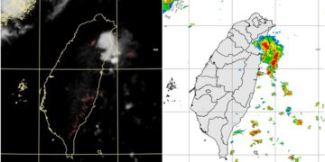 影音/20261004晚間對流雲系旺盛 宜蘭豪雨特報