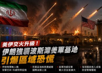 美伊戰火急速擴大！伊朗報復轟炸美軍波斯灣基地 巴林防空警報狂響