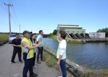 影音/強颱「巴威」強颱來勢洶洶 陳素月邀水利署視察彰化4鄉鎮防洪整備