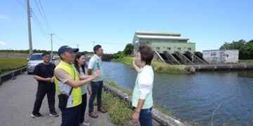 影音/強颱「巴威」強颱來勢洶洶 陳素月邀水利署視察彰化4鄉鎮防洪整備
