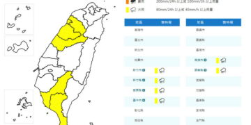 影音/20261002午後對流發展旺盛 這些縣市大雨特報