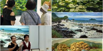 把光影留在畫布裡　林芊佑《大地之歌》油畫個展正在惠好人文藝術空間展出