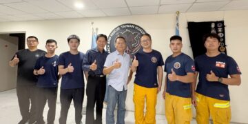 花蓮送暖 警專校友總會慰問因公受傷消防員邱楷紘