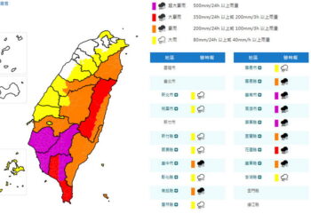 大半夜再發豪雨特報 嘉縣及花東8/24也停班停課