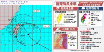 影音/20261023薔琵暴風圈逐漸籠罩 對臺澎馬構成威脅