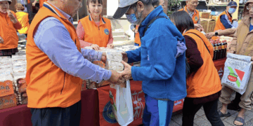 三重嘉義同鄉會連6年響應好日子平台!三場發放900份物資 總值54萬元