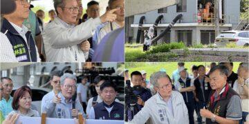 關心地方防汛與交通建設　陳金德視察七賢抽水站與台2庚延伸線