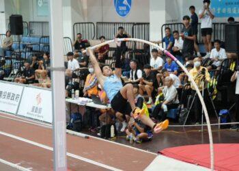 留住金牌！黃湧富 5.50 公尺力壓美泰強敵　南投國際撐竿跳高賽圓送落幕
