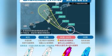 巴威結構紮實 氣象署估最快周四晚海陸警齊發