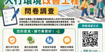 竹東鎮長春路二段人行環境改善計畫 公所展開問卷調查