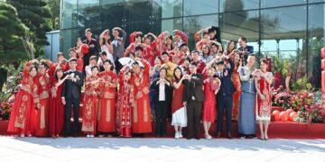 緣來成雙 喜聚彰化 42對新人聯合婚禮　鼓勵安心生、放心養