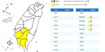 影音/20260916午後對流雲系旺盛 南部縣市大雨特報