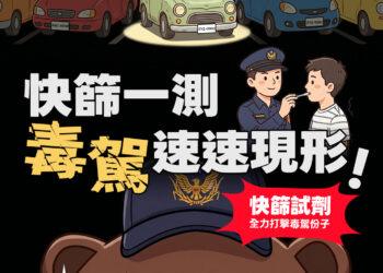 毒駕無所遁形！新北警祭出「毒品唾液快篩」鐵腕執法 陽性立即扣照、最重移送法辦