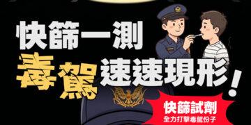 毒駕無所遁形！新北警祭出「毒品唾液快篩」鐵腕執法 陽性立即扣照、最重移送法辦
