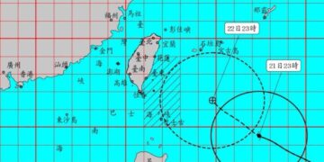 強颱「薔琵」深夜發海警 外圍環流+東北季風加乘「19縣市強風警戒」