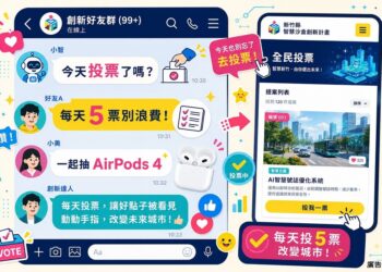 竹縣智慧沙盒點子海選投票開跑! 邀全民許願 投票抽AirPods 4