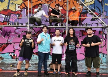 繽紛塗鴉重現萬壽溪記憶 花蓮市進豐園區花樣百出　