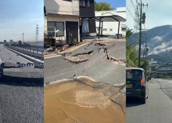 影音/熊本規模7.1強震 新幹線停駛、機場跑道關閉