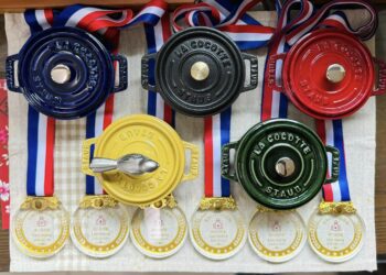 奧運麟洋配奪金掀旋風 鑄鐵鍋迷神還原羽球場