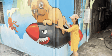 走進童話世界!新北水利局巧思彩繪土城、板橋老舊牆面 打造繽紛活力巷弄