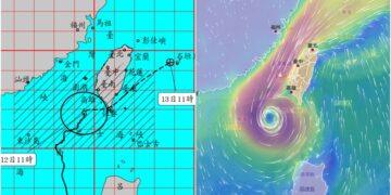 影音/鳳凰暴風圈侵襲南臺灣 對嘉義南投以南及花東構成威脅