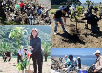 龜山島開放前夕　逾600人淨灘植樹　清除近3噸垃圾