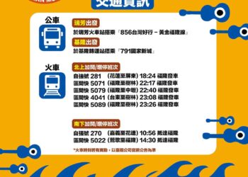 2026新北市河海音樂季貢寮場本週末登場 交通局籲多利用大眾運輸工具