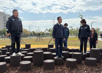 嘉義長庚醫院中央公園竣工開放　提供社區民眾多元休閒設施