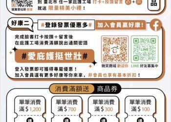 臺北市庇護工場推【愛庇護.挺世壯】雙重送！