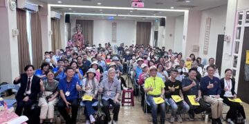 彰化南瑤宮修復工程工作坊 專家李乾朗讓民眾了解修復過程