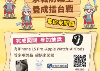 求職防詐有妙招！新北市府推手遊闖關 還可抽iPhone 15 Pro