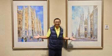 郭綜合醫院總裁郭宗正精彩的水彩畫作定14日在台南文化中心展出