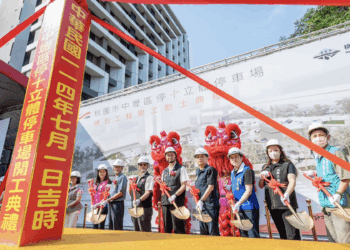 張善政出席中壢停十停車場動土 強調其兼具停車與未來商業發展潛力