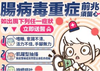 腸病毒增1重症　7個月大男嬰併發腦幹腦炎