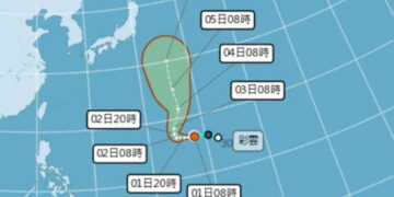 影音/2026年10月頭一天 彩雲颱風就生成