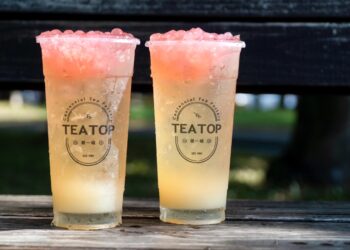 TEA TOP 第一味得獎新品竹香白柚飲2/13-2/15情人節免費升級大杯